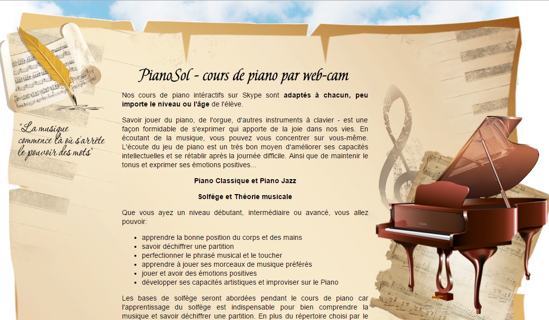 PianoSol - Ecole de piano